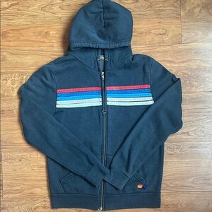 RARE Aviator Nation Striped USA Hoodie
